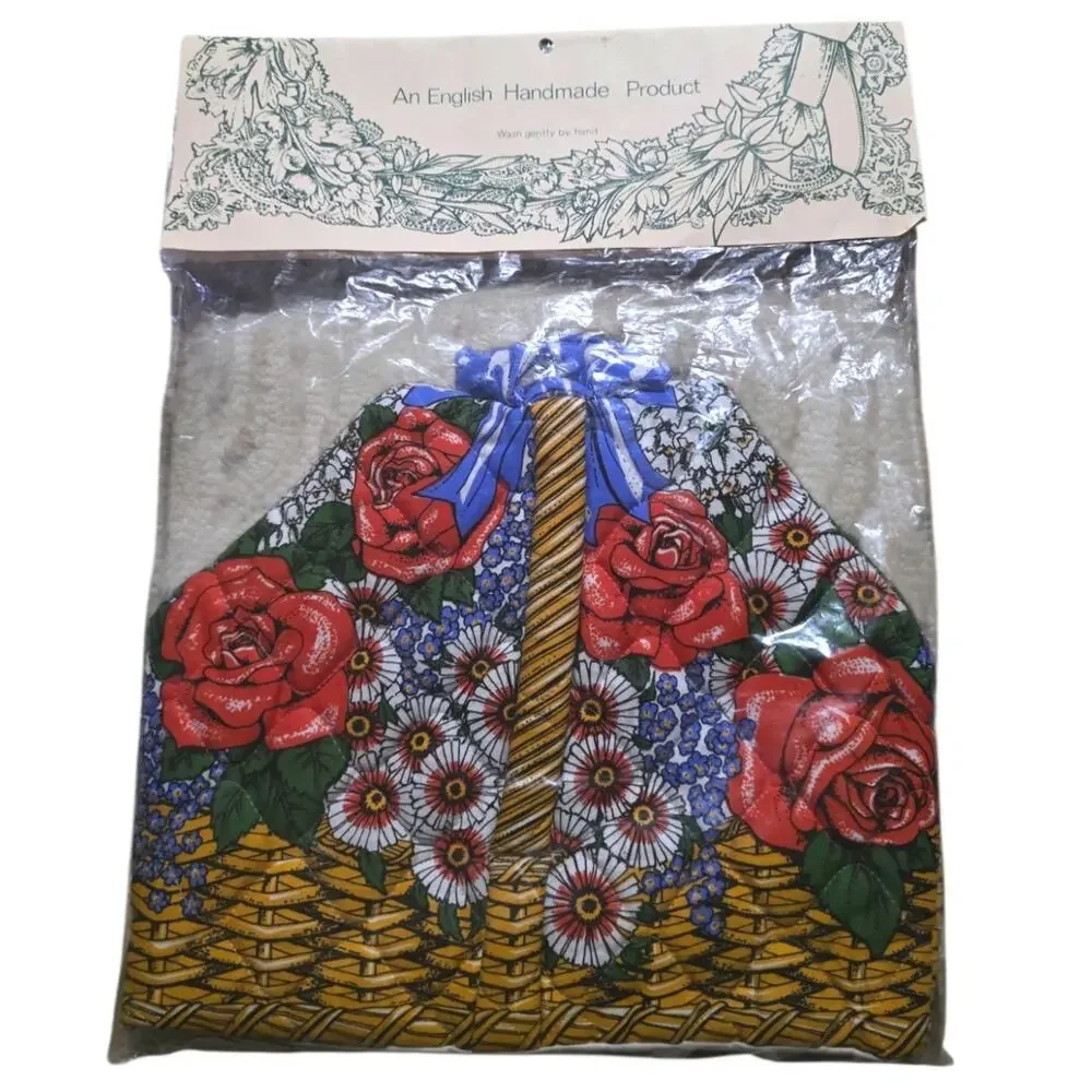 Vintage Frances Worters Quilted Tea Cozy Basket Made in Britain
